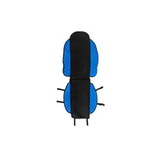 Car Seat Cover ECO and Fabric (1 pc, Blue with Black Stitching + Fabric) photo 1
