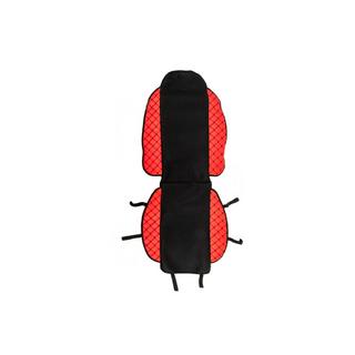 Car Seat Cover ECO and Fabric (1 pc, Red with Black Stitching + Fabric) photo 1