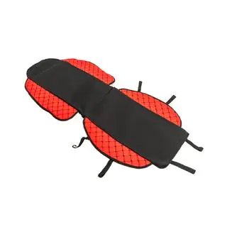 Car Seat Cover ECO and Fabric (1 pc, Red with Black Stitching + Fabric) photo 2