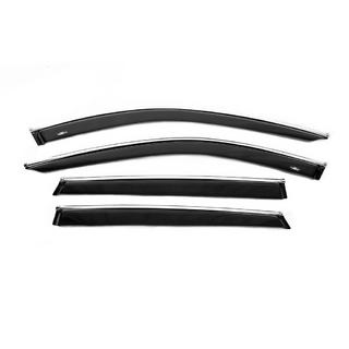 Window deflectors with chrome trim SW (4 pcs, HIC) Skoda Superb 2015-2024 photo 1