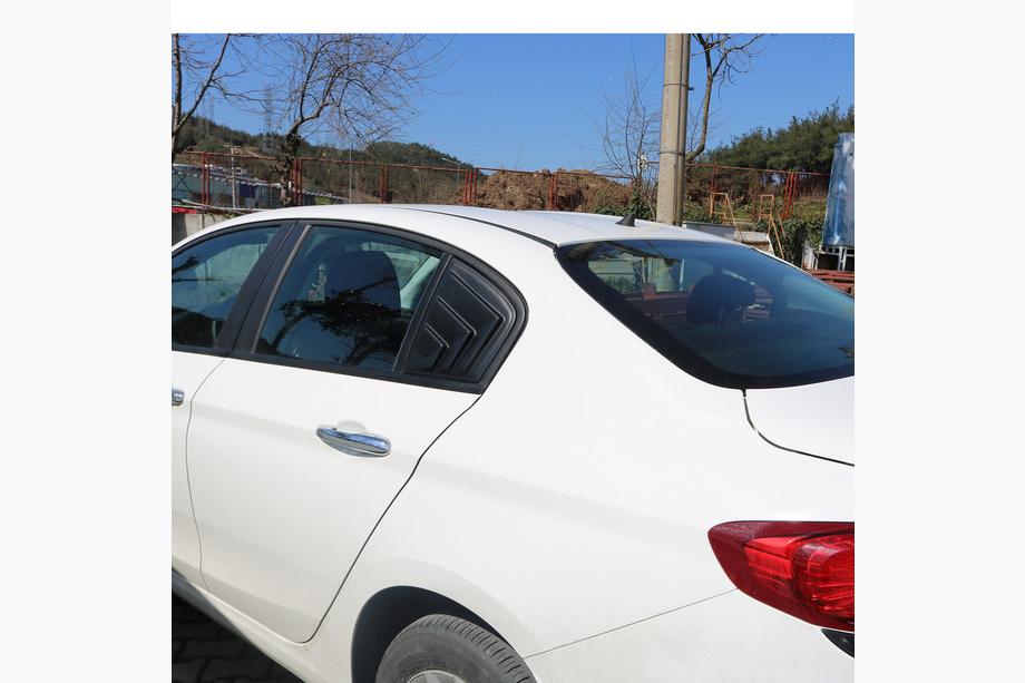 Fiat Tipo 2016- Rear window covers EuroCap (2 pcs, ABS) Image