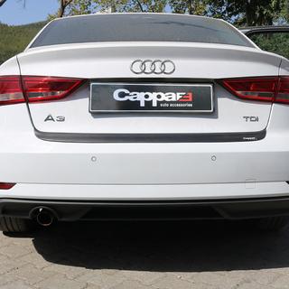 Rear Bumper Cover EuroCap (2017-2020, ABS) Audi A3 2012-2020 photo 1
