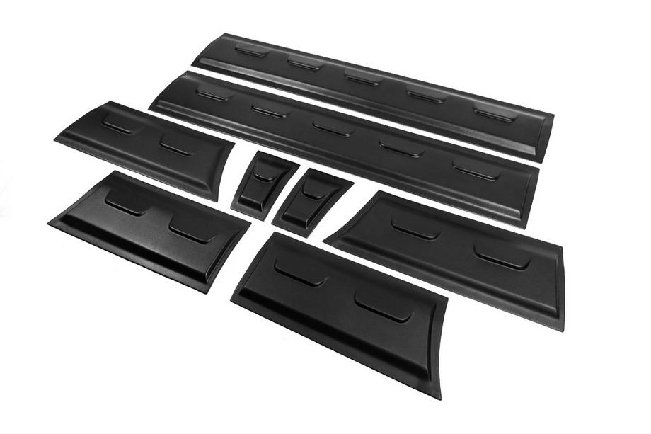 Ford Transit 2000–2014 EuroCap door mouldings (8 pcs, ABS, long base) Image