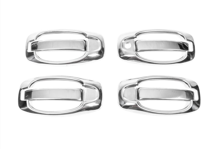 Peugeot Bipper 2008-2017 Door handle covers and trim (8 pcs, stainless steel) OmsaLine - Italian Stainless Steel Photo 6