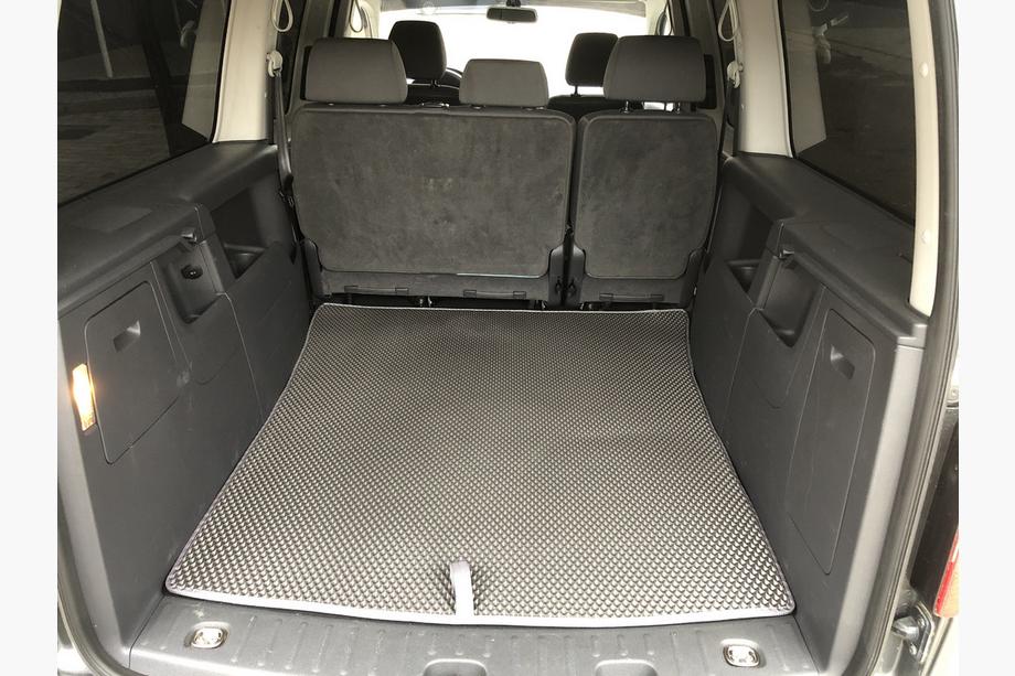 Volkswagen Caddy 2010-2015 Trunk Mat V2 MAXI (EVA, Black) Image