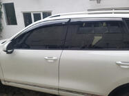 Volkswagen Touareg 2010-2018 Window Deflectors with Chrome Trim (4 pcs, Niken) photo 2