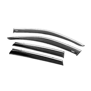 Window Deflectors with Chrome Trim (4 pcs, Niken) photo 4