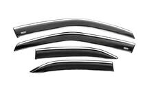 Toyota Yaris/Yaris Cross (XP210) 2020- Window deflectors with chrome trim (4 pcs, Niken) photo 2