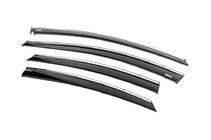 Hyundai Elantra (MD/UD) 2011-2015 Window deflectors with chrome trim (4 pcs, Niken) photo 2