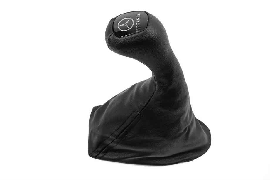 Mercedes E-class W211 2002-2009 Gear knob and shift boot OEM Elegance-Mercedes (leatherette) Photo 2