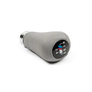 Gear Shift Knob OEM (leatherette, smooth gray) photo 1