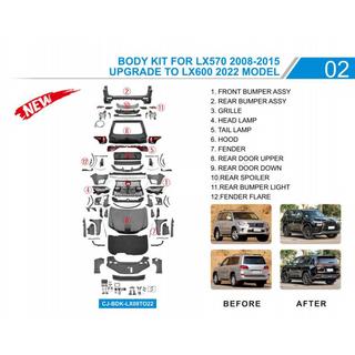 Facelift Body Kit to LX600 Lexus LX570/450d 2008-2022 photo 2
