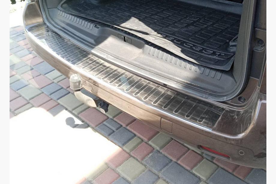Citroen Jumpy/Dispatch 2017- Rear bumper protector with edge Carmos (stainless steel) Image