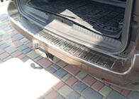 Opel Vivaro 2019- Rear bumper protector with edge Carmos (stainless steel) photo 1