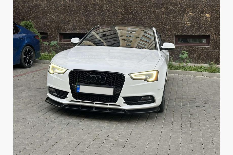 Audi A5 2007-2015 Front lip spoiler Lip (for Base, 2011-2015, paintable) Image