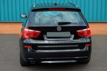 BMW X3 F25 2011-2018 Stainless Steel Rear Bumper Protector OmsaLine (gloss, stainless) photo 3