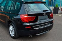 BMW X3 F25 2011-2018 Stainless Steel Rear Bumper Protector OmsaLine (gloss, stainless) photo 5