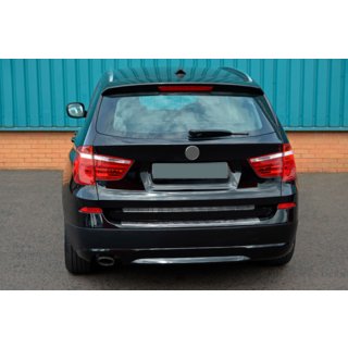 Stainless Steel Rear Bumper Protector OmsaLine (gloss, stainless) BMW X3 F25 2011-2018 photo 3