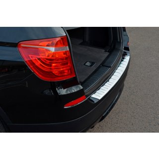 Stainless Steel Rear Bumper Protector OmsaLine (gloss, stainless) BMW X3 F25 2011-2018 photo 1
