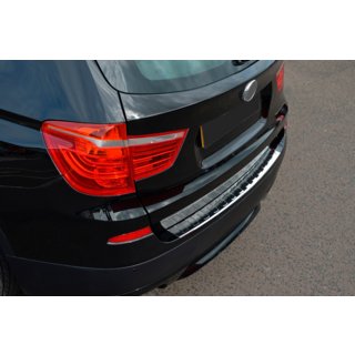 Stainless Steel Rear Bumper Protector OmsaLine (gloss, stainless) BMW X3 F25 2011-2018 photo 2
