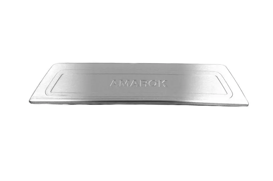 Volkswagen Amarok 2010-2022 Rear bumper protector OmsaLine (gloss, stainless steel) Image