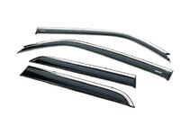 Toyota 4Runner 2009-2024 Window deflectors with chrome trim (4 pcs, Niken) photo 1
