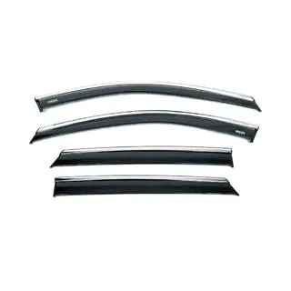 Window deflectors with chrome trim (4 pcs, Niken) photo 2