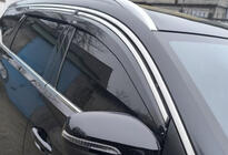 Chery Tiggo 7 2020- Window deflectors with chrome trim (4 pcs, Niken) photo 6