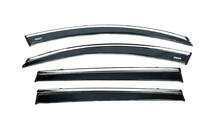 Chery Tiggo 7 2020- Window deflectors with chrome trim (4 pcs, Niken) photo 4