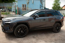Toyota Rav 4 2019–2025 Window deflectors with chrome trim (4 pcs, Niken) photo 5