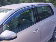 Volkswagen Golf 6 2008-2014 Window Deflectors with Chrome Trim Niken (HB, 4 pcs) photo 2