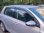 Volkswagen Golf 6 2008-2014 Window Deflectors with Chrome Trim Niken (HB, 4 pcs) photo 1