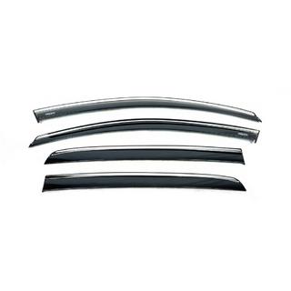 Window Deflectors with Chrome Trim Niken (HB, 4 pcs) photo 3