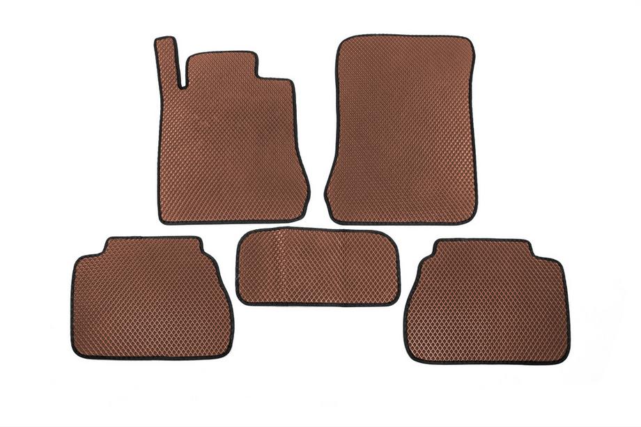 Mercedes E-class W210 1995-2002 EVA Floor Mats (Brown) Image
