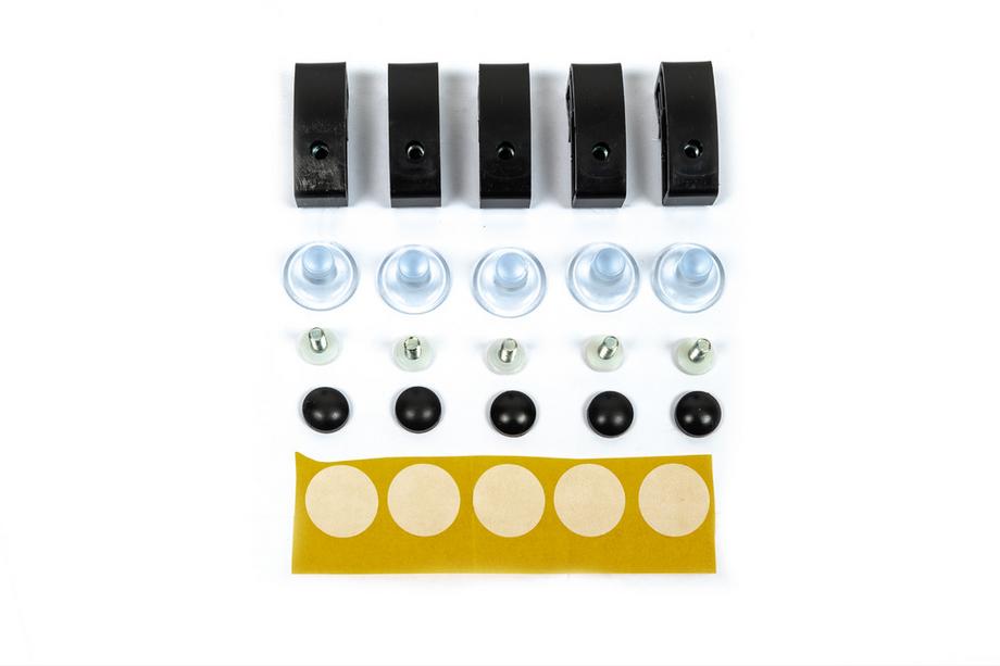 Hood deflector mounting kit (5 pcs, EuroCap) Photo 1