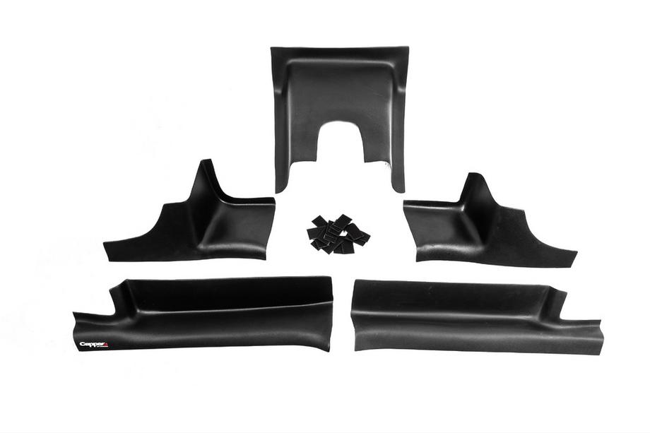 Dacia Duster 2008-2018 Interior door sill protectors EuroCap (5 pcs, ABS) Photo 1