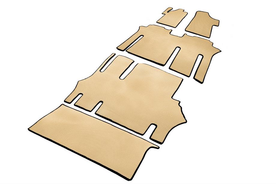 Mercedes Vito W639 2004-2014 EVA V2 Floor Mats (Pickup Only, Full Set, Beige) Image