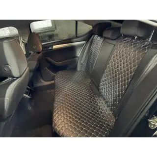 Rear Seat Covers ECO (Set, Black with Grey Stitching) photo 1