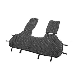 Rear Seat Covers ECO (Set, Black with Grey Stitching) photo 3