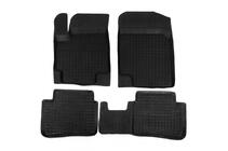 Hyundai Accent 2011-2017 Rubber floor mats with edge (4 pcs, Polytep) photo 1