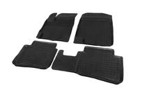Hyundai Accent 2011-2017 Rubber floor mats with edge (4 pcs, Polytep) photo 2