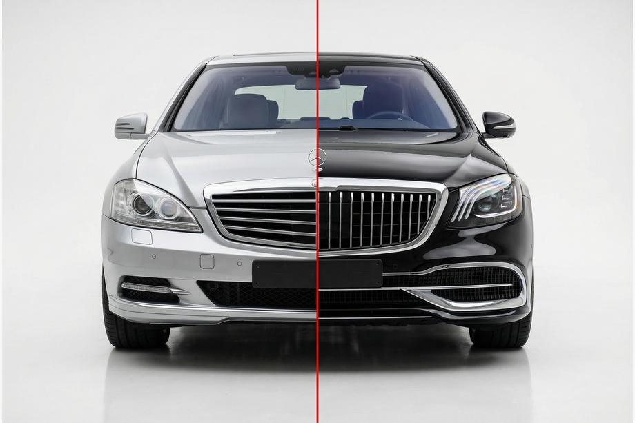 Mercedes S-class W221 2005-2013 Facelift Kit to X222 Maybach S600 Image