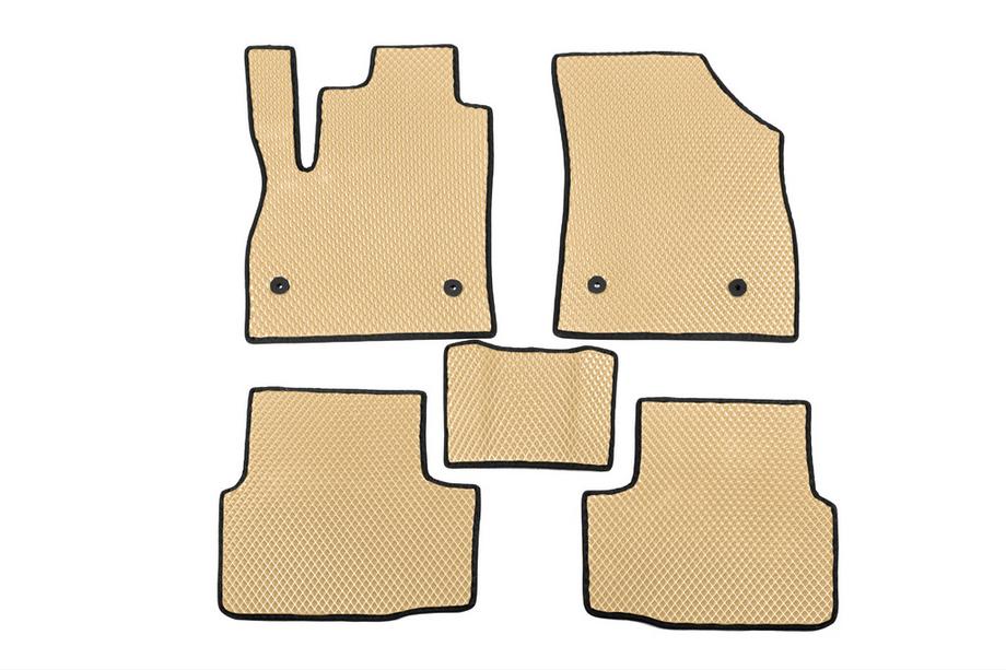 Opel Astra K 2016-2021 EVA Floor Mats (Beige) Image