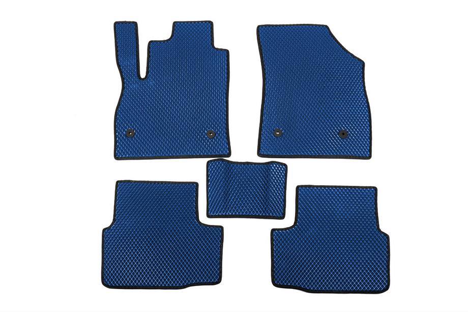 Opel Astra K 2016-2021 EVA Floor Mats (Blue) Image
