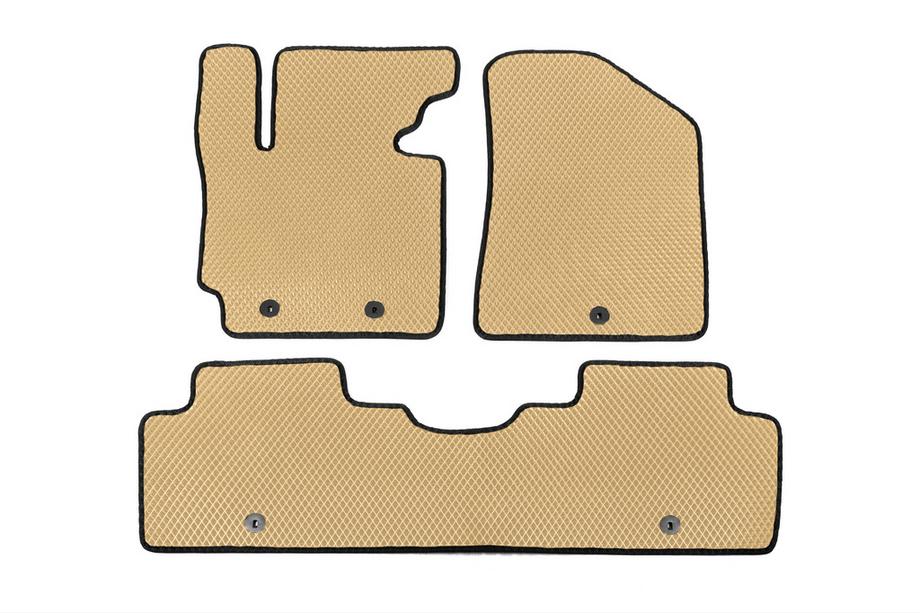 Kia Soul II 2013-2018 EVA Floor Mats (Beige) Image
