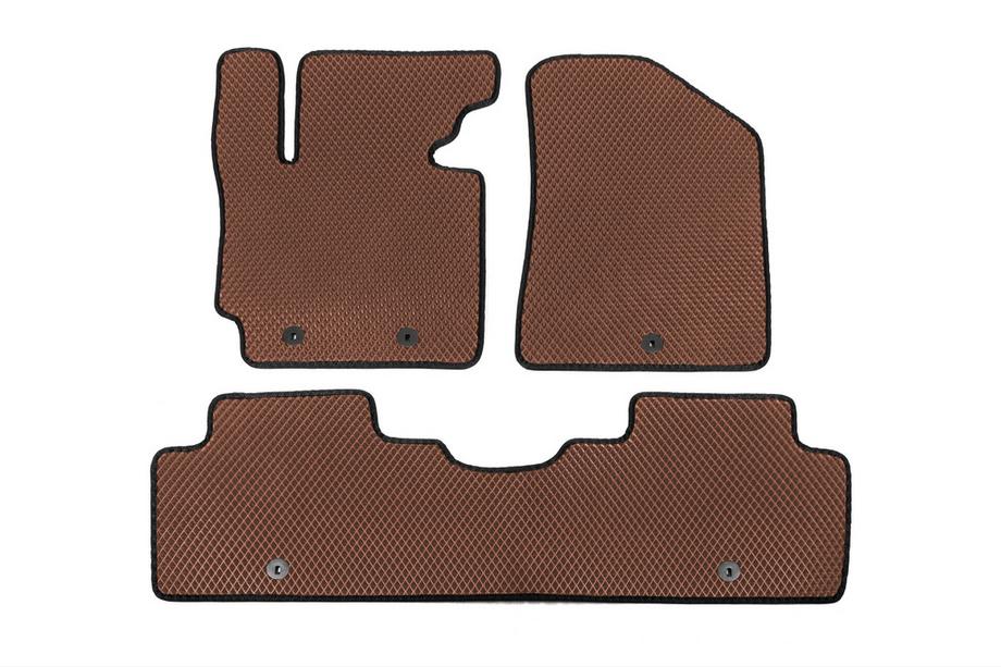Kia Soul II 2013-2018 EVA Floor Mats (brick red) Image