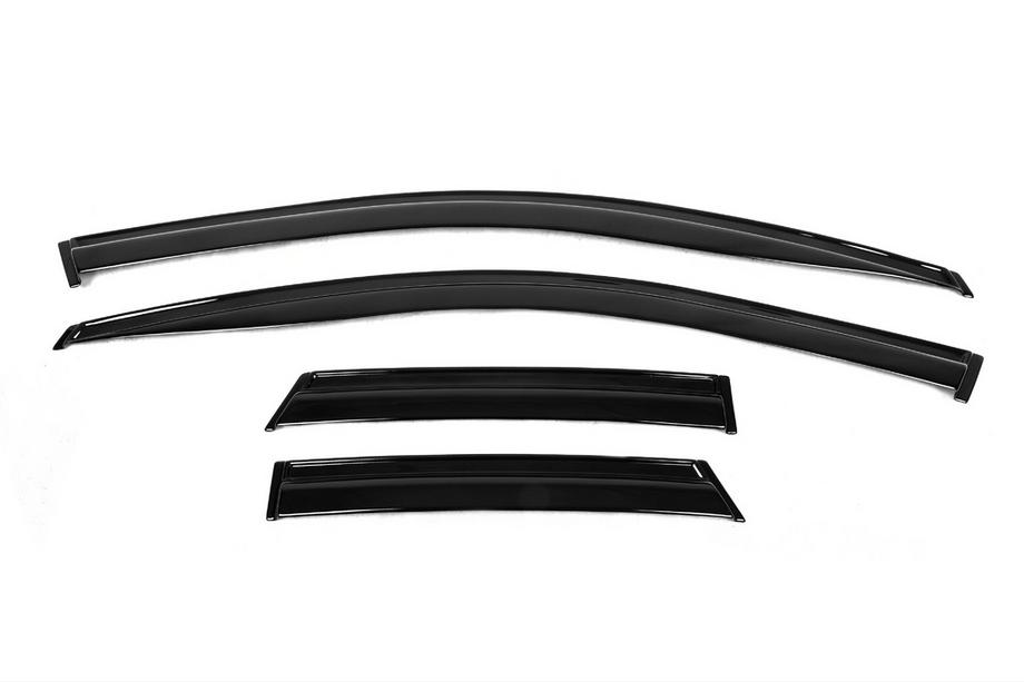 Opel Crossland X 2017-2024 Window Deflectors (4 pcs, EuroCap) Image