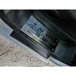 Interior door sill plates stainless steel Carmos V3 (3 pcs) Volkswagen T5 Transporter 2003-2010 photo 1