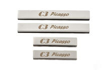 Citroen C-3 Picasso 2010-2017 Chrome Door Sill Protectors (Carmos) photo 2