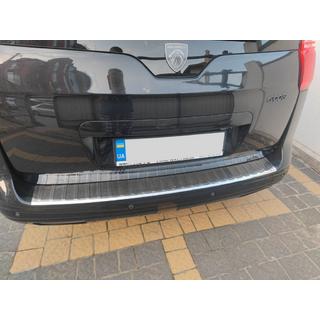Rear Bumper Protector Carmos Stainless Steel Peugeot 5008 2009-2016 photo 1